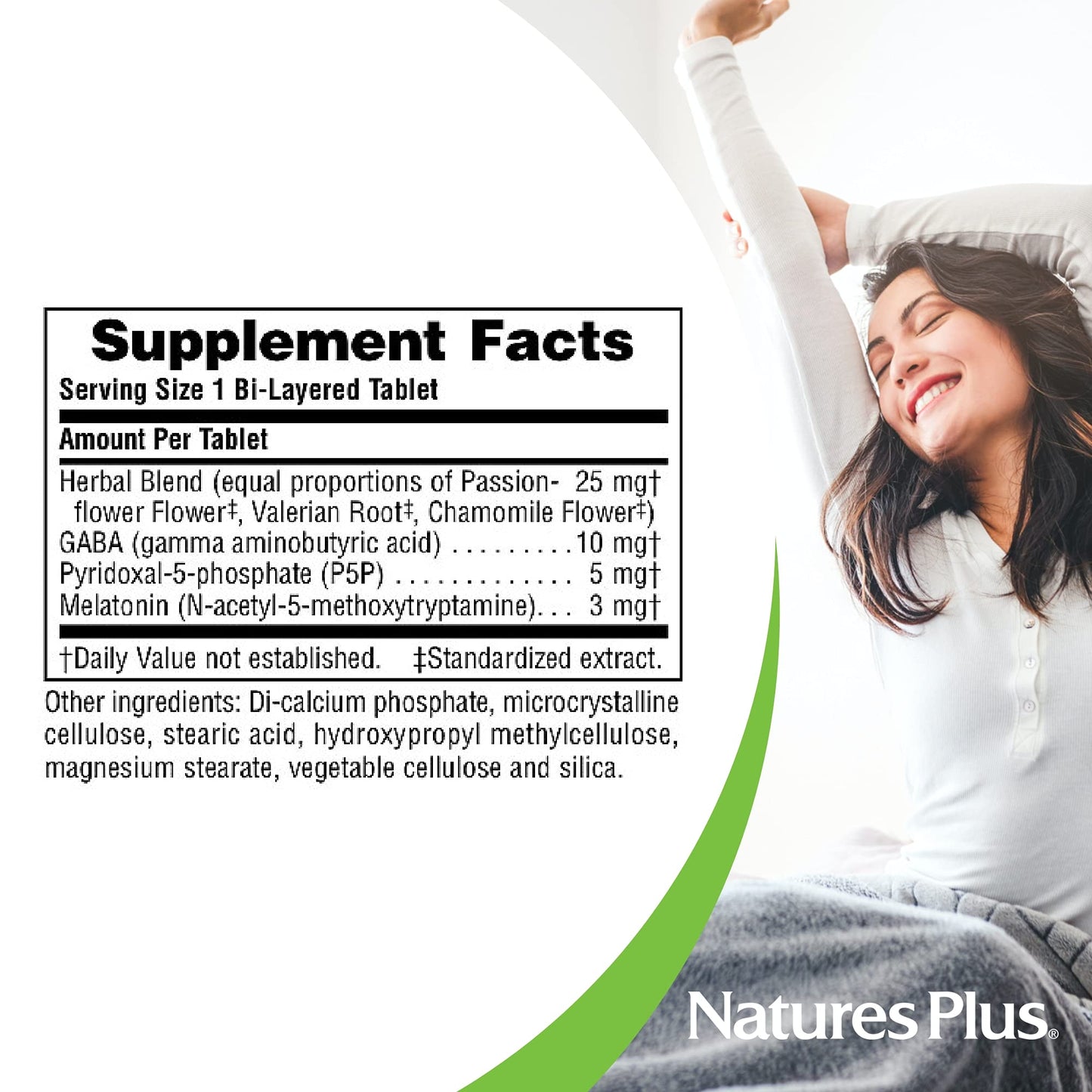 Natures Plus 3 mg Melatonin – Rapid & Sustained Release, 60 Bi-Layered Tablets