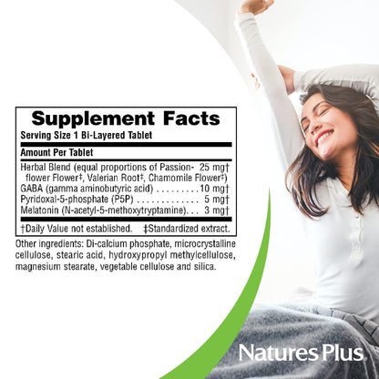 Natures Plus 3 mg Melatonin – Rapid & Sustained Release, 60 Bi-Layered Tablets