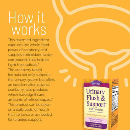 Nature's Secret Urinary Flush & Support with Cranberry – 8 Botanicals