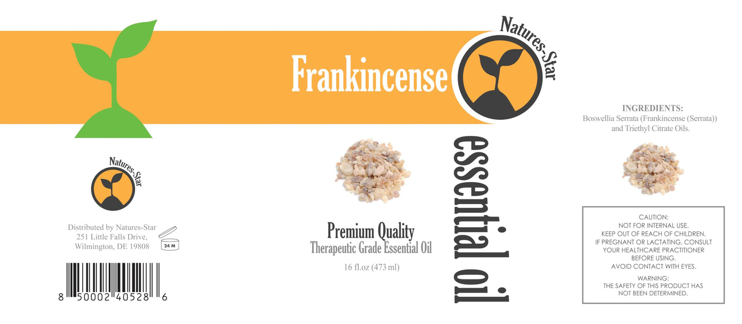 Natures-Star Frankincense Essential Oil 16 oz – Therapeutic Grade Bulk Bottle