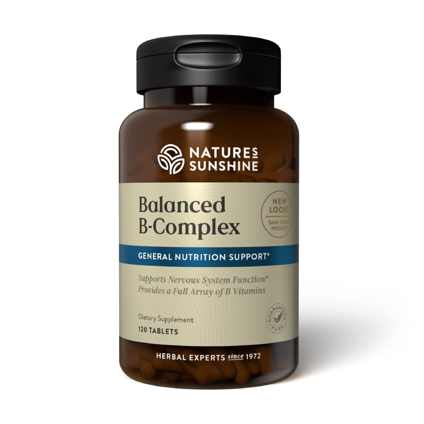 Nature's Sunshine Balanced B Complex - 120 Tablets | Vegetarian B Vitamins