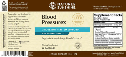 Nature's Sunshine Blood Pressurex 60 Capsules – Supports Normal Blood Pressure Range BritishVita | Premium UK Vitamins & Wellness Supplements