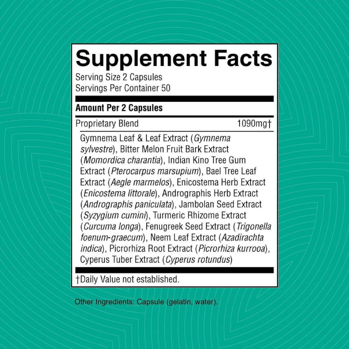Nature's Sunshine Blood Sugar Formula, 100 caps | Herbal Blood Sugar Support BritishVita | Premium UK Vitamins & Wellness Supplements