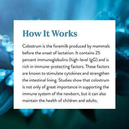 Nature's Sunshine Colostrum with Immune Factors - 60 Capsules | Immune & Gut Health