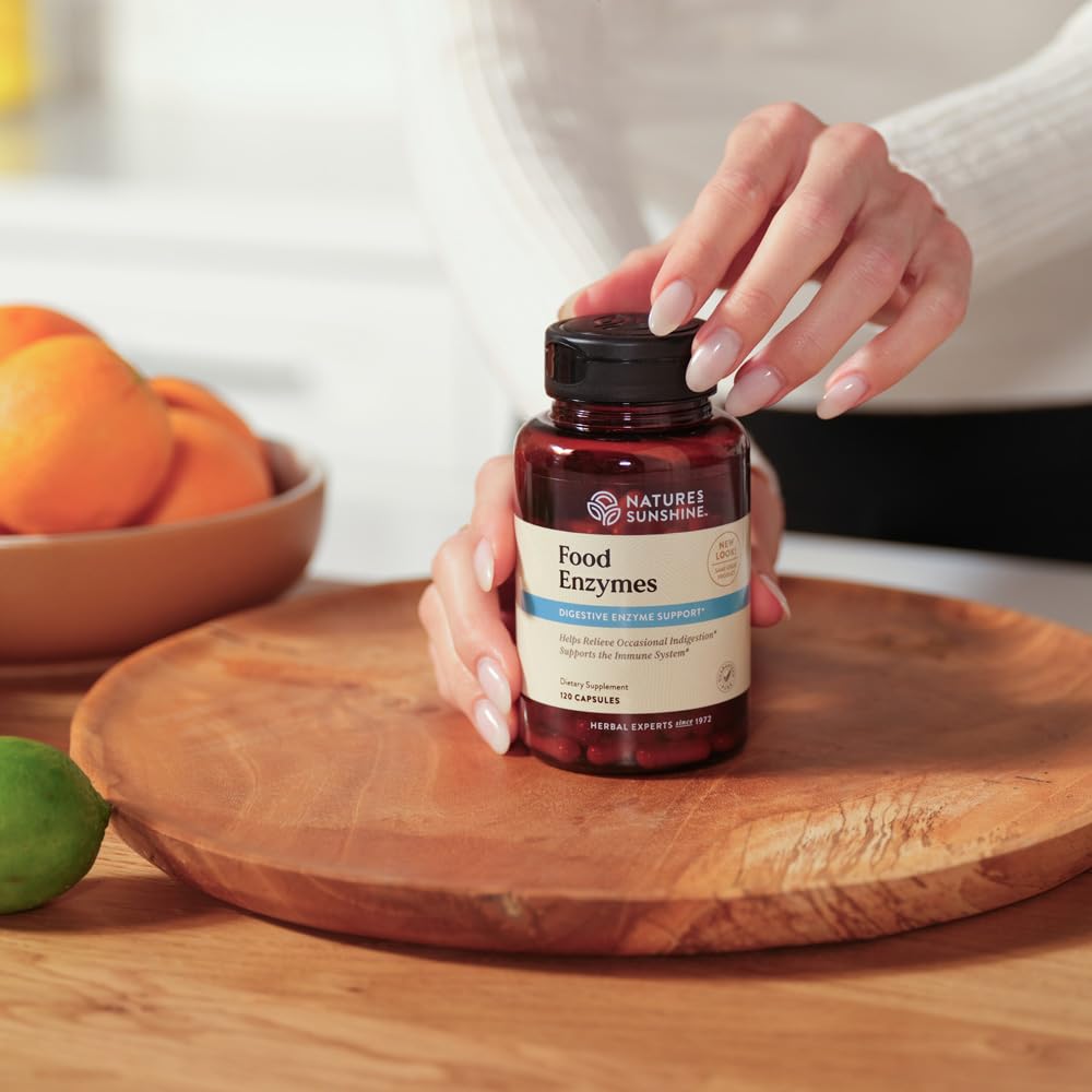 Nature's Sunshine Food Enzymes - Digestive Support with Prebiotics and Probiotics
