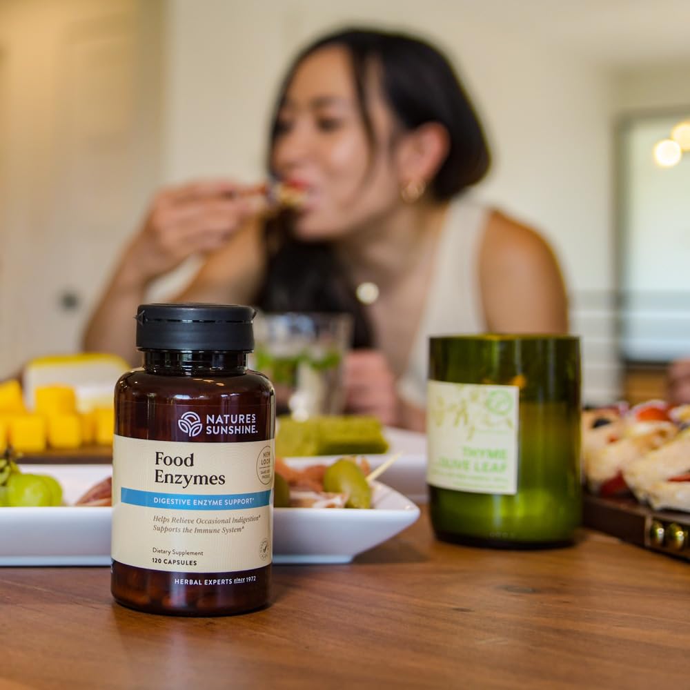 Nature's Sunshine Food Enzymes - Digestive Support with Prebiotics and Probiotics