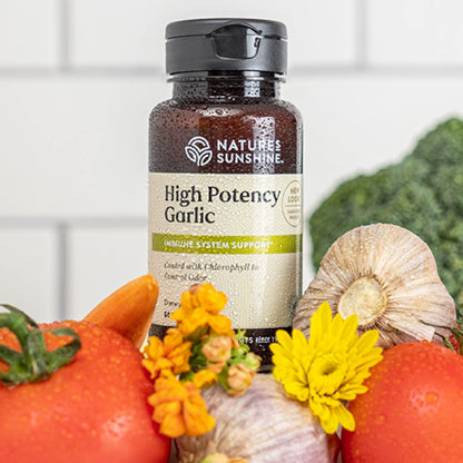 Nature's Sunshine High Potency Garlic, 60 Tablets | Supports the Immune System and Contains a Unique Coating to Help Control the Odor