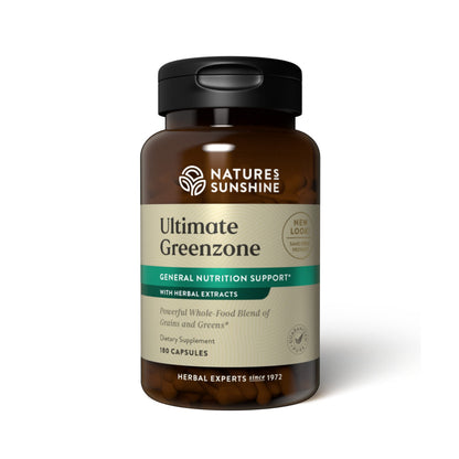 Nature's Sunshine Ultimate Greenzone - 180 Capsules | Supports Immunity, Balanced pH, Grains & Herbs