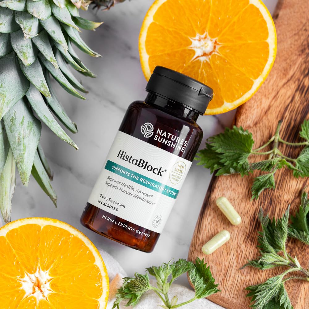 Nature's Sunshine HistaBlock - Respiratory Support Supplement | Seasonal Allergy Relief | 90 Capsules