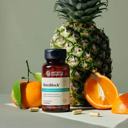 Nature's Sunshine HistaBlock - Respiratory Support Supplement | Seasonal Allergy Relief | 90 Capsules