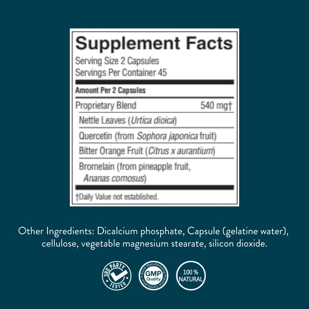Nature's Sunshine HistaBlock - Respiratory Support Supplement | Seasonal Allergy Relief | 90 Capsules