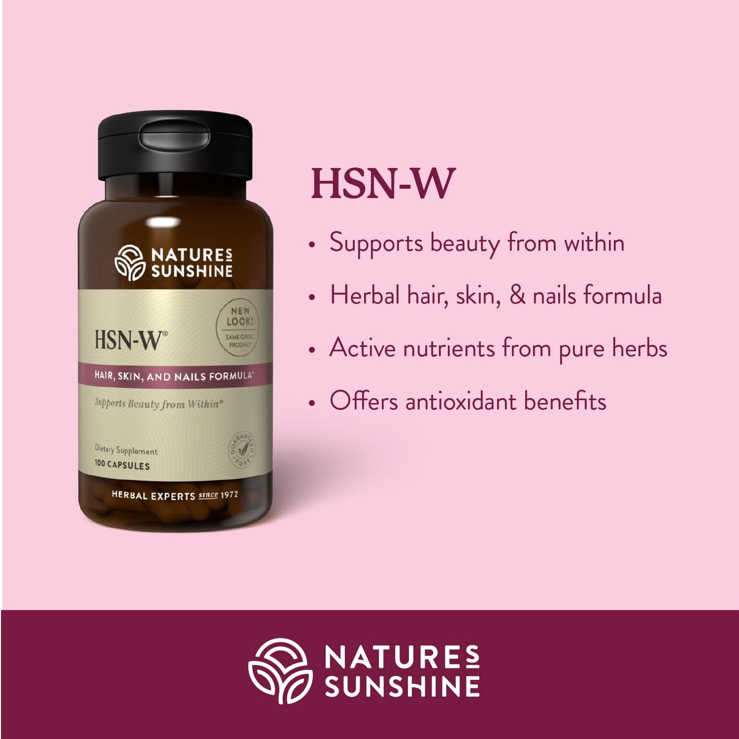 Nature's Sunshine HSN-W 100 Capsules | Premium Herbal Vitamin