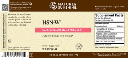 Nature's Sunshine HSN-W 100 Capsules | Premium Herbal Vitamin