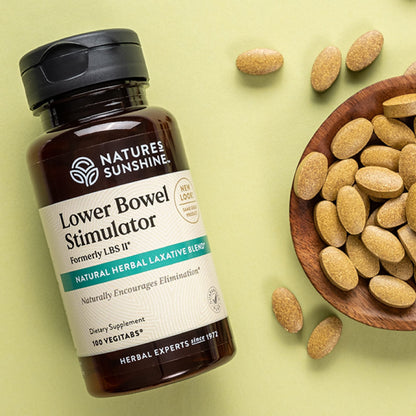 Nature's Sunshine Lower Bowel Stimulator - Gentle Herbal Support for Regularity | 25 Servings