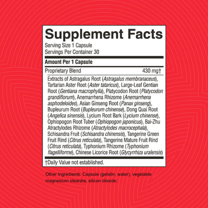 Nature's Sunshine Lung Support Chinese TCM Concentrate - 30 Capsules