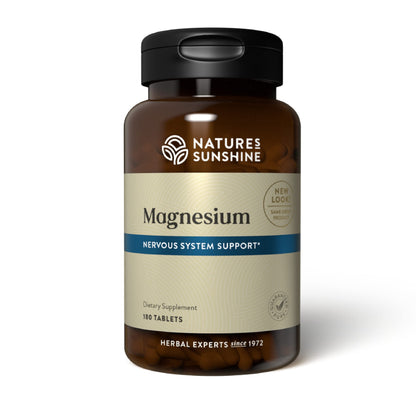 Nature's Sunshine Magnesium 250 mg - 180 Tablets | Supports Nervous & Structural Systems