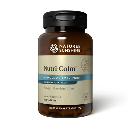 Nature's Sunshine Nutri-Calm – Herbal Stress Relief & Mood Support Supplement (100 Count) BritishVita | Premium UK Vitamins & Wellness Supplements