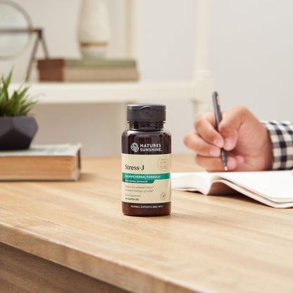 Nature's Sunshine Stress-J 100 Capsules | Nervous System Support & Stress Relief