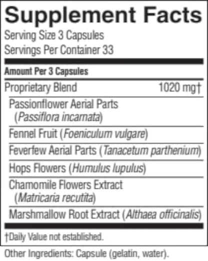 Nature's Sunshine Stress-J 100 Capsules | Nervous System Support & Stress Relief