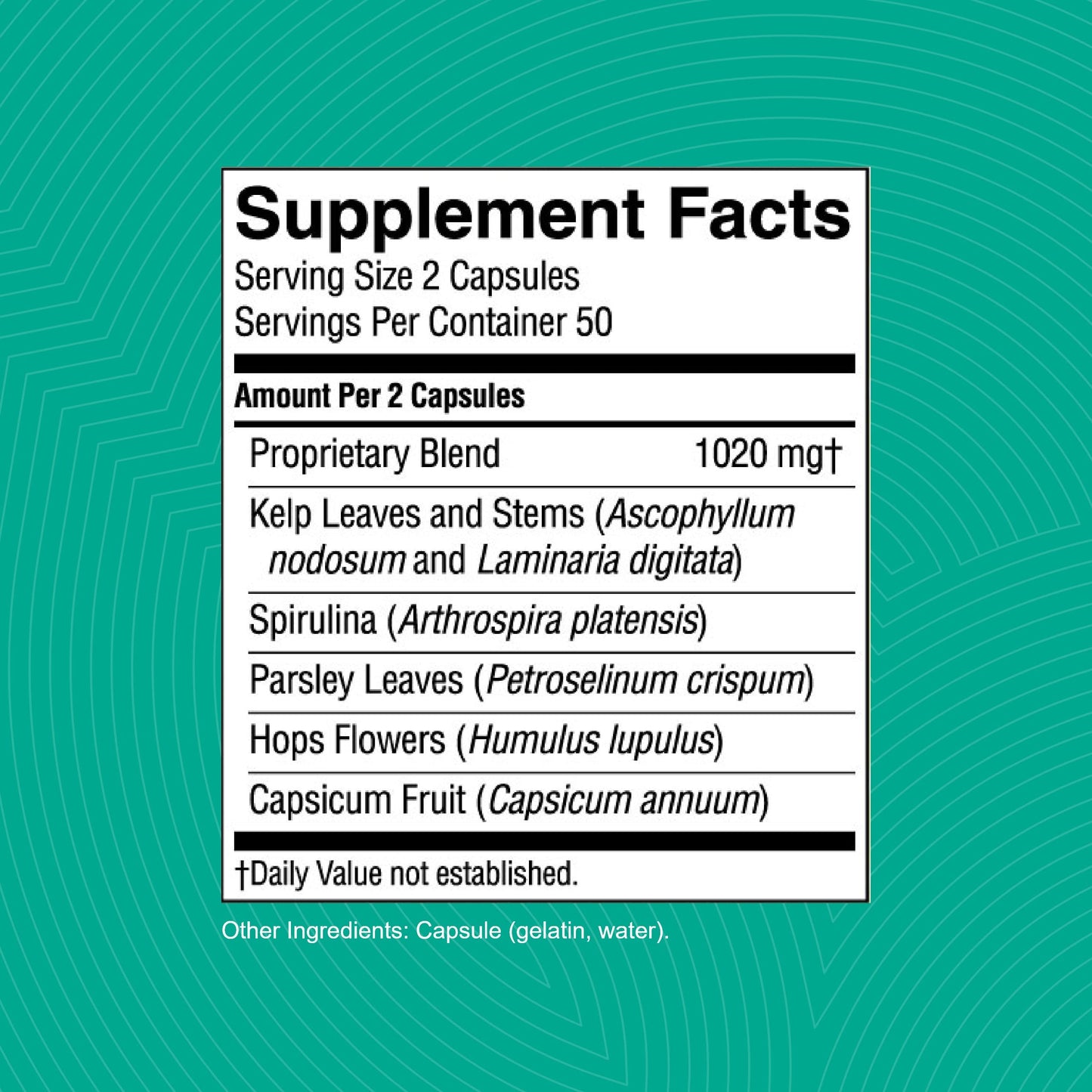 Nature's Sunshine TS II w/Hops – 100 Capsules | Thyroid Support & Balance