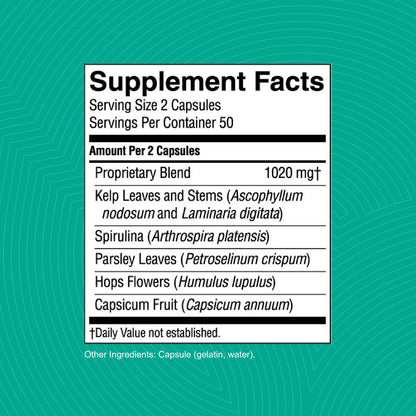 Nature's Sunshine TS II w/Hops – 100 Capsules | Thyroid Support & Balance