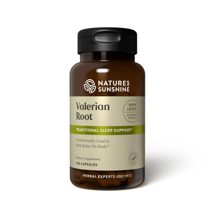 Nature's Sunshine Valerian Root 100 Capsules | Relaxation & Sleep Support