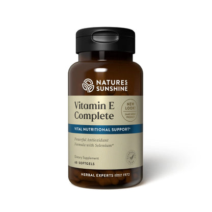 Nature's Sunshine Vitamin E Complete with Selenium | 60 Softgels – All Eight Vitamin E Molecules BritishVita | Premium UK Vitamins & Wellness Supplements