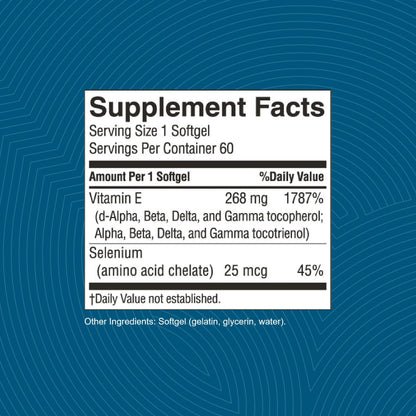 Nature's Sunshine Vitamin E Complete with Selenium | 60 Softgels – All Eight Vitamin E Molecules BritishVita | Premium UK Vitamins & Wellness Supplements