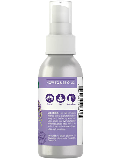 Nature's Truth Lavender Essential Oil Spray 2.4 fl oz – Room Aroma Mist