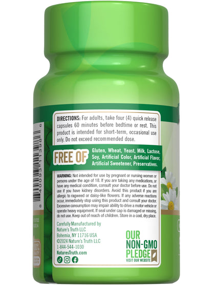 Nature's Truth Calm Caps | 90 Capsules | Passion Flower & Chamomile | Non-GMO, Gluten Free