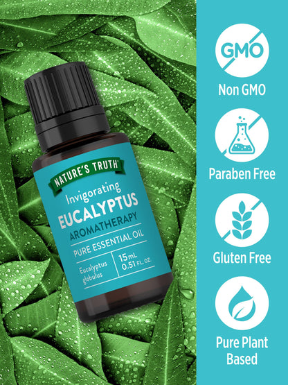 Nature's Truth Eucalyptus Essential Oil 15 mL - Diffuser, Aromatherapy, Massage