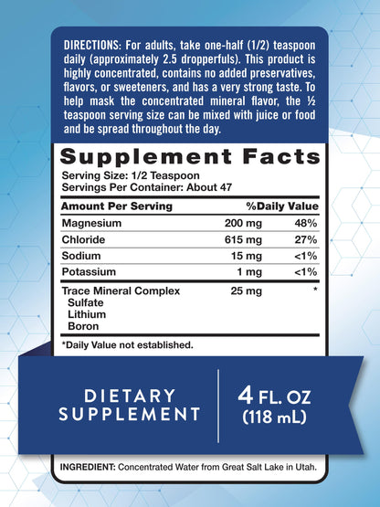 Nature's Truth Ionic Magnesium Liquid Drops – 200 mg, 4 oz | Electrolytes & Trace Minerals, Vegan, Non-GMO, Gluten Free