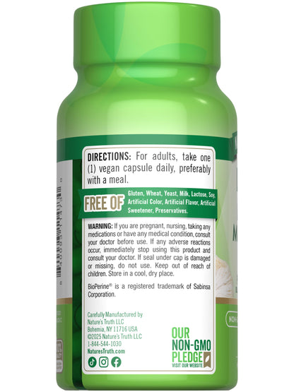 Nature's Truth Lions Mane 2100mg Capsules - 50 Count - Vegan, Gluten Free & Non-GMO