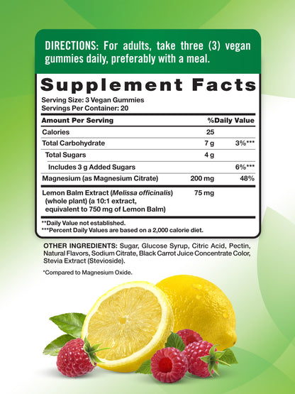 Nature's Truth Magnesium Gummies for Adults – 200 mg, 60 Count (Pack of 2) | Vegan, Non-GMO & Gluten Free