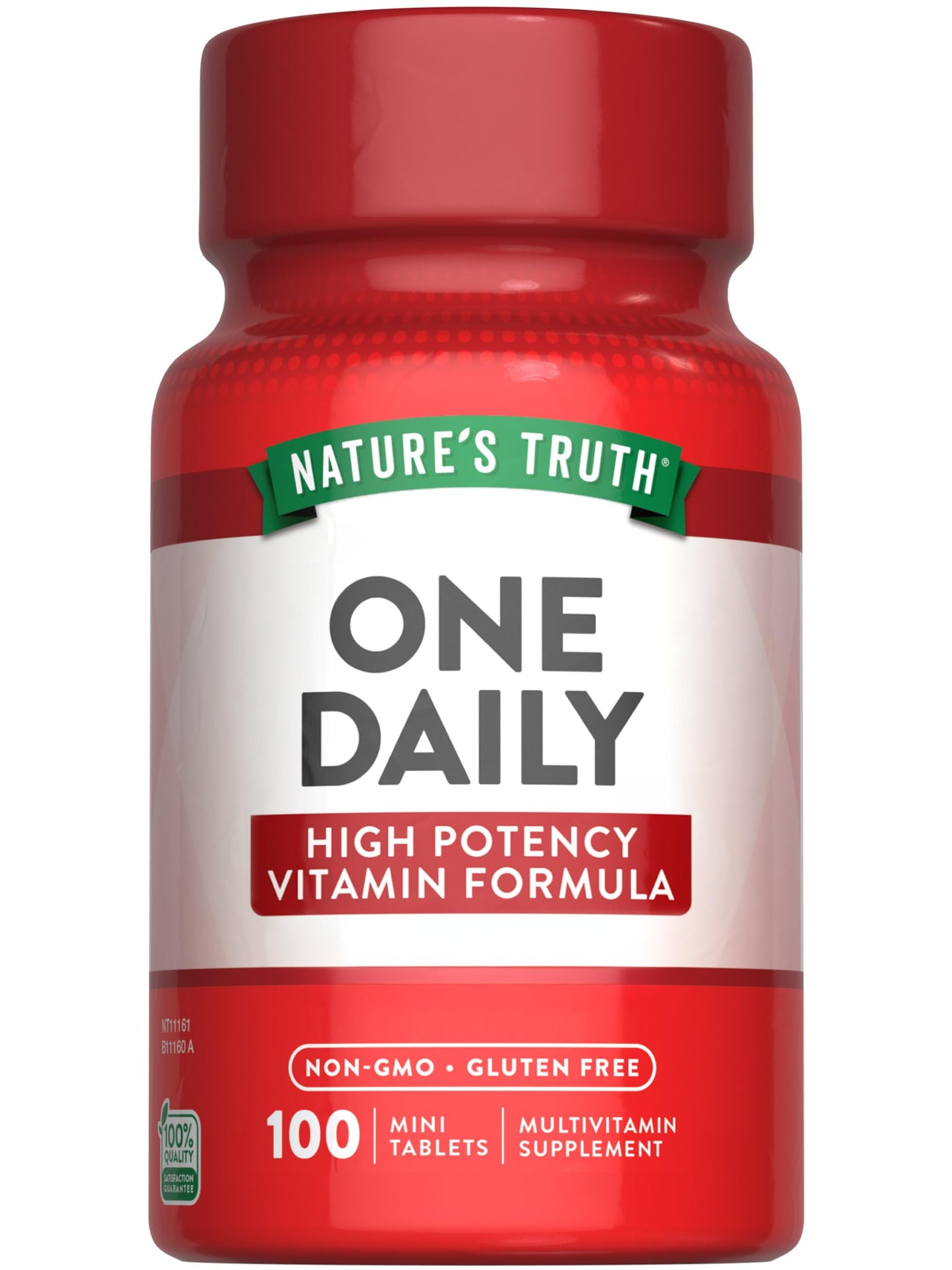 Nature's Truth One Daily Multivitamin – 100 Mini Tablets – For Men & Women – Non-GMO & Gluten Free