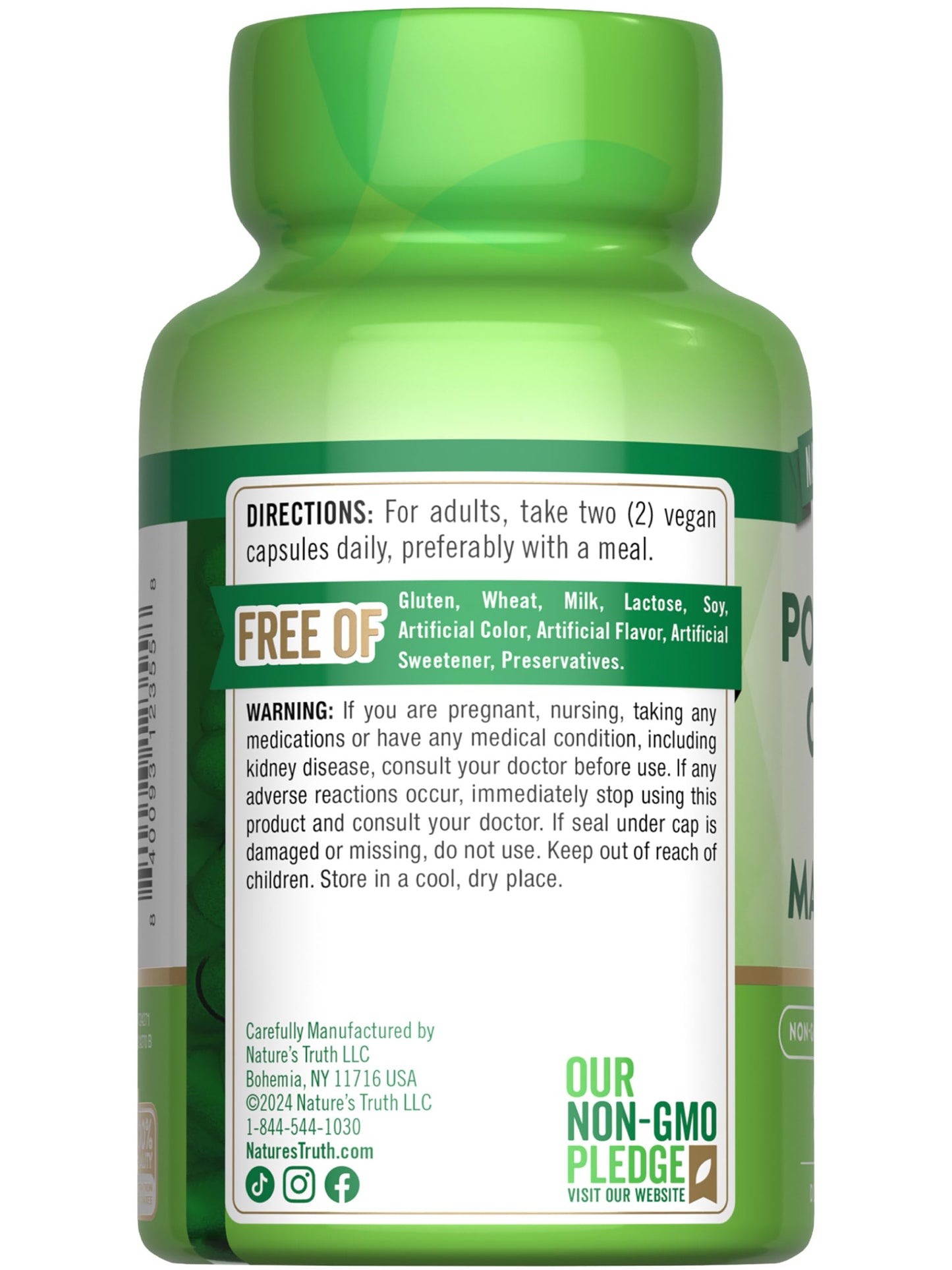 Nature’s Truth Potassium Citrate + Magnesium Capsules – 90 Count | Vegan, Non-GMO, Gluten Free