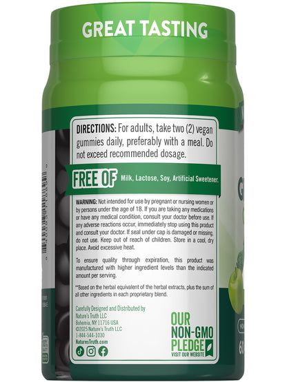 Nature's Truth Super Greens Gummies – 60 Count (Pack of 2) – Vegan, Non-GMO, Gluten Free