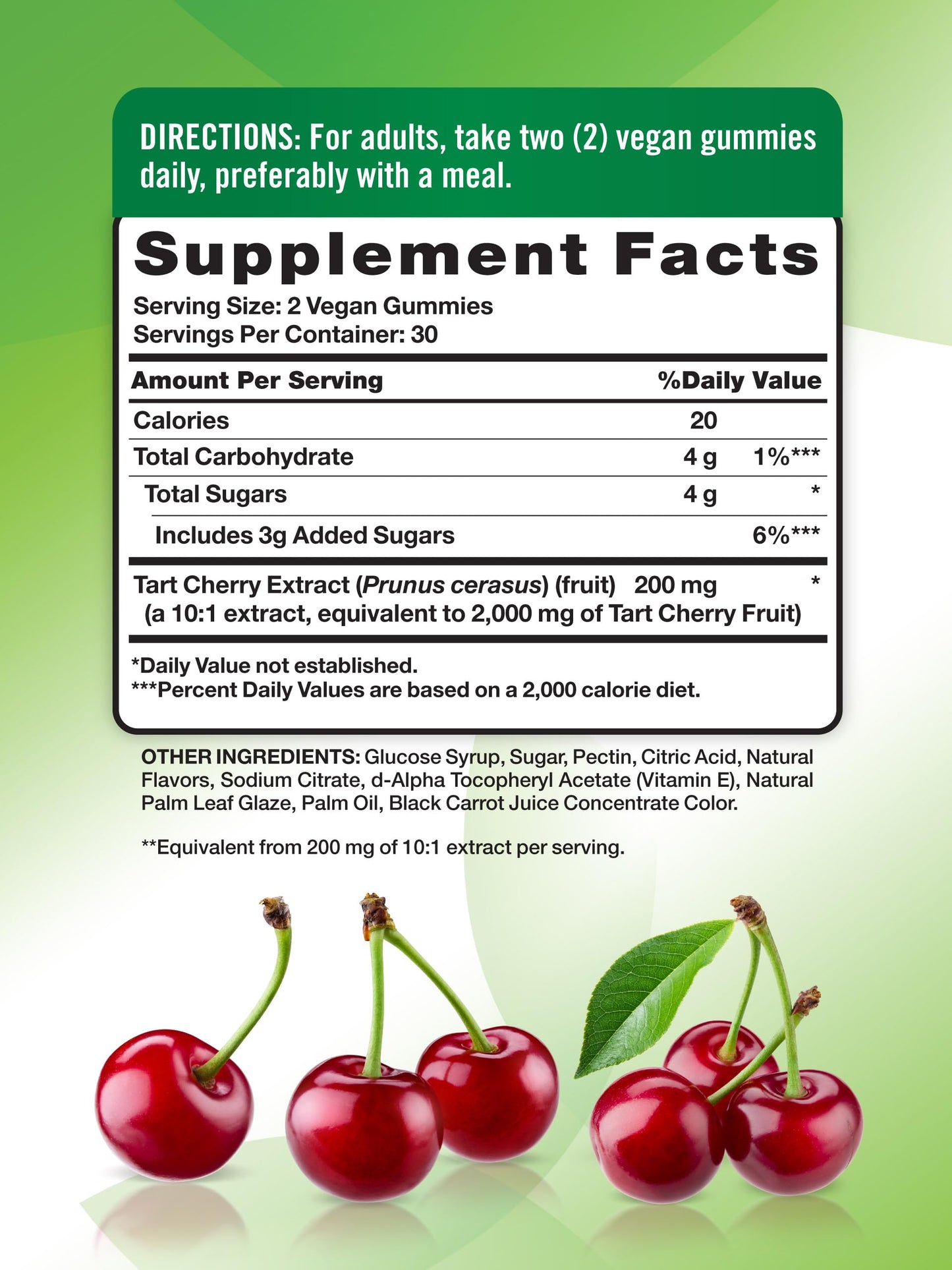 Nature's Truth Tart Cherry Gummies – 2000mg per Serving, 60 Count | Vegan, Non-GMO, Gluten Free