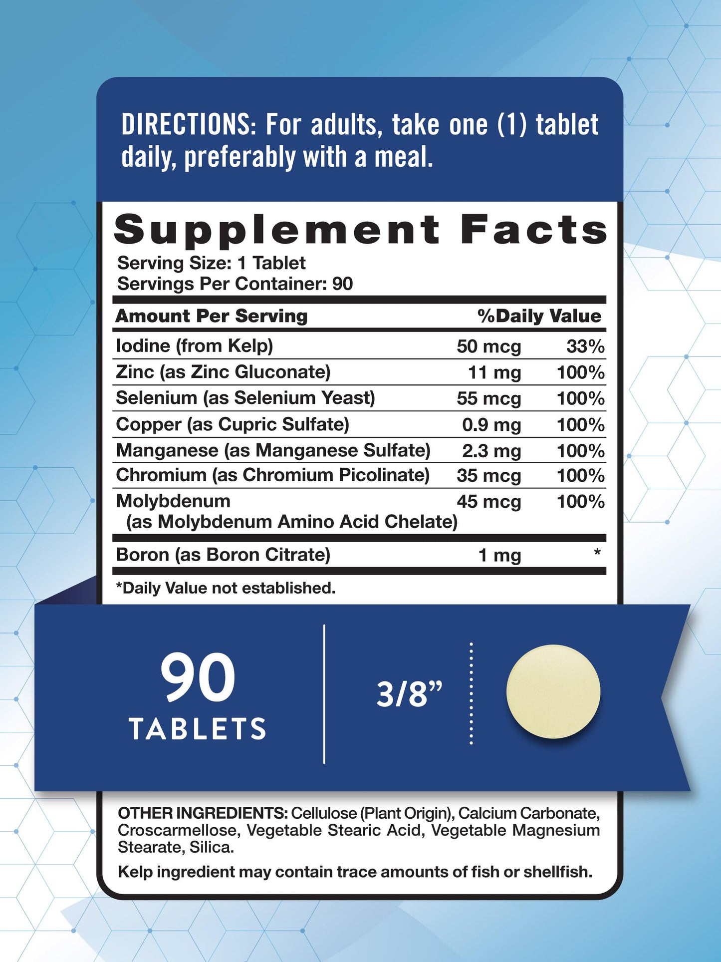 Nature's Truth Trace Minerals with Iodine – 90 Tablets | Enhanced Mineral Booster | Non-GMO & Gluten Free