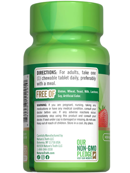 Nature's Truth Chewable Vitamin D3 2,000 IU – Berry Flavor | 100 Tablets | Vegetarian, Non-GMO, Gluten Free | Pack of 2