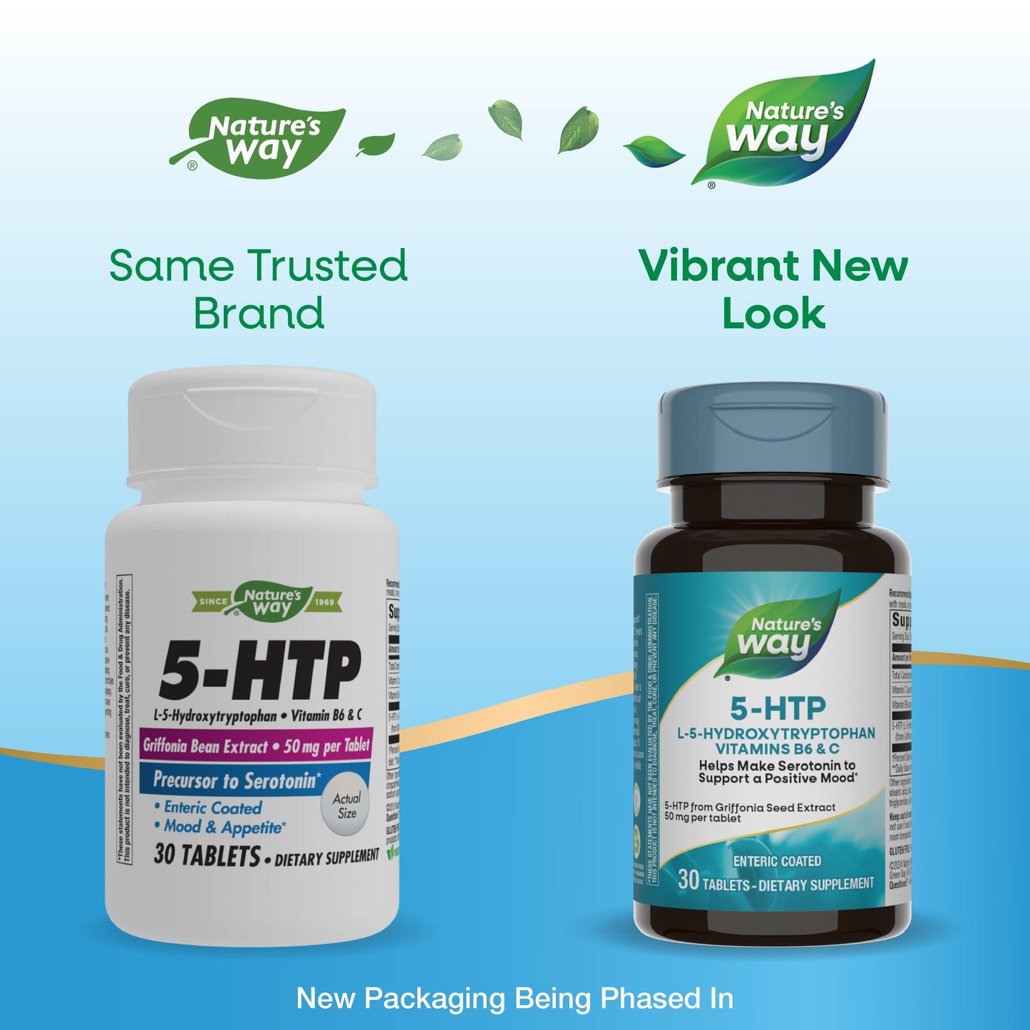 Nature's Way 5-HTP – Griffonia Bean Extract, 50 mg 5-HTP, 30 Tablets (Vegan, Gluten Free)