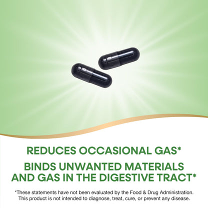 Nature's Way Activated Charcoal 560 mg | 360 Capsules (Packaging May Vary)
