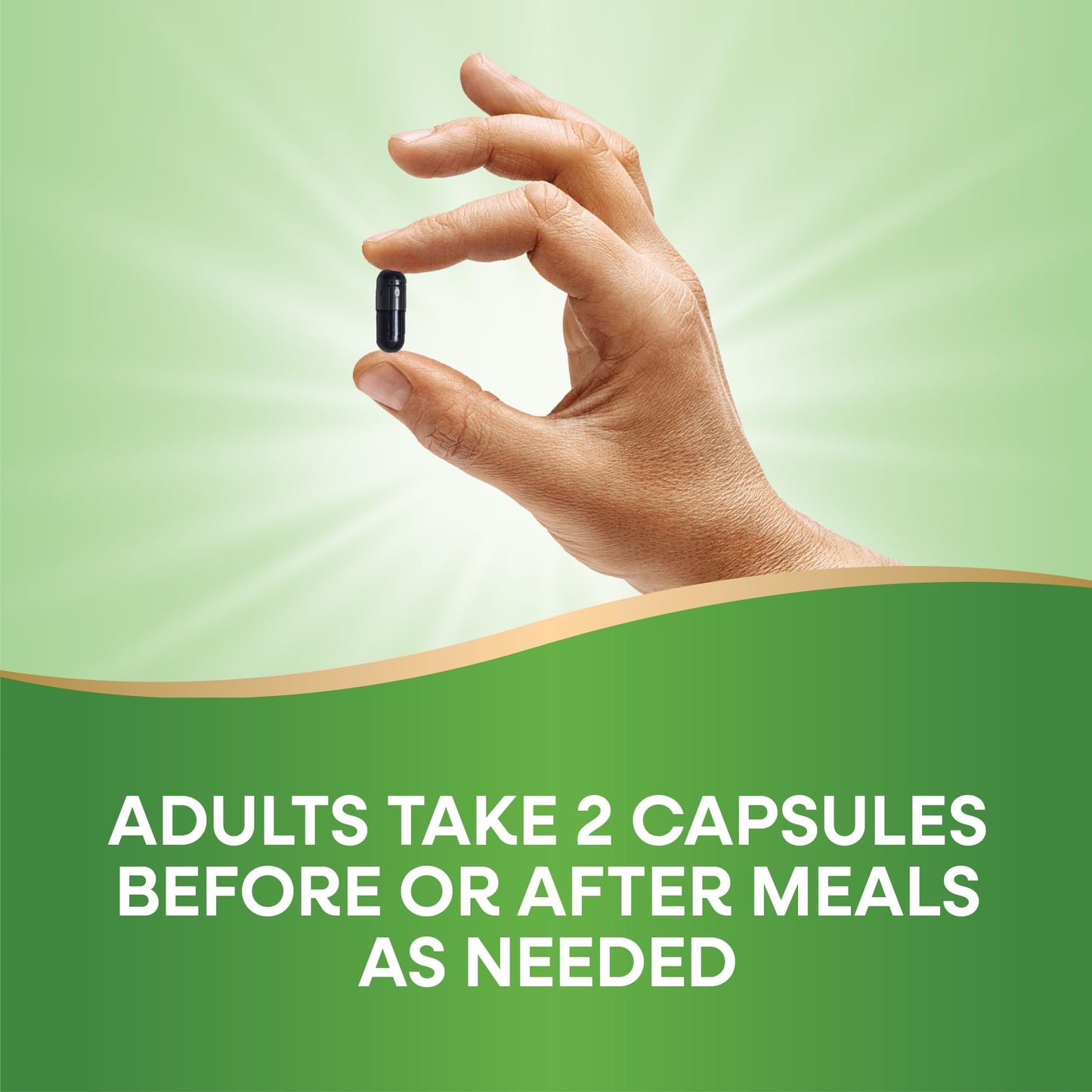 Nature's Way Activated Charcoal 560 mg - Binds Gas & Unwanted Materials | 100 Capsules