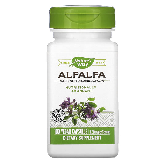 Nature's Way Alfalfa Leaves -- 100 Capsules BritishVita | Premium UK Vitamins & Wellness Supplements
