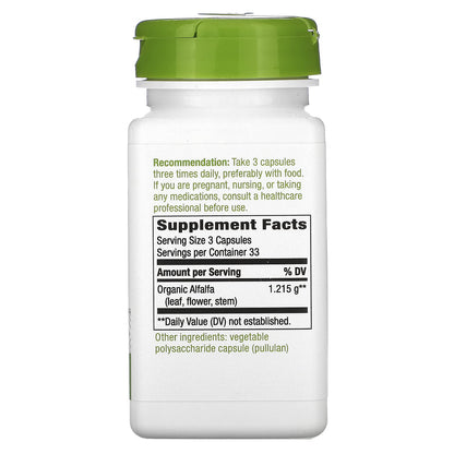 Nature's Way Alfalfa Leaves -- 100 Capsules