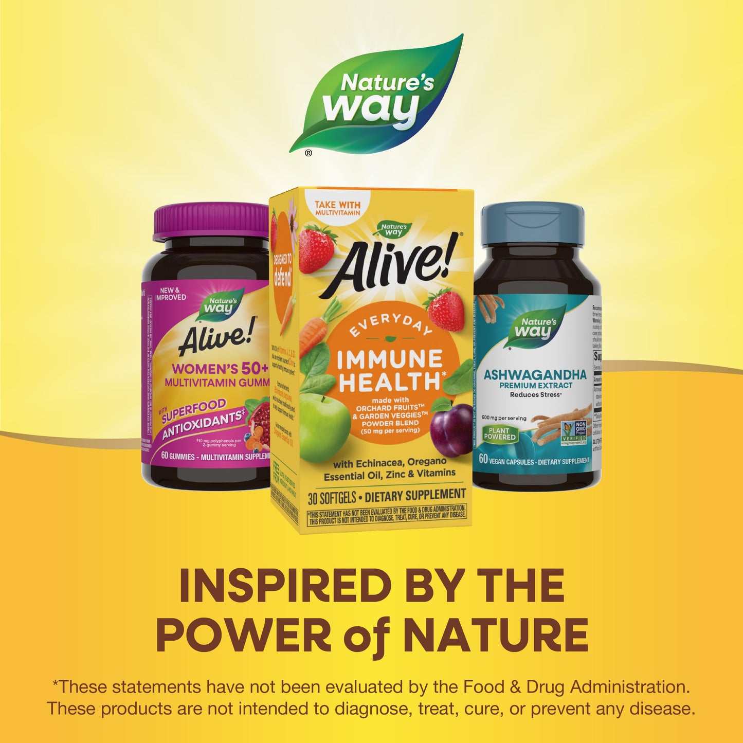 Nature's Way Alive! Everyday Immune Health with Echinacea & Zinc – 30 Softgels