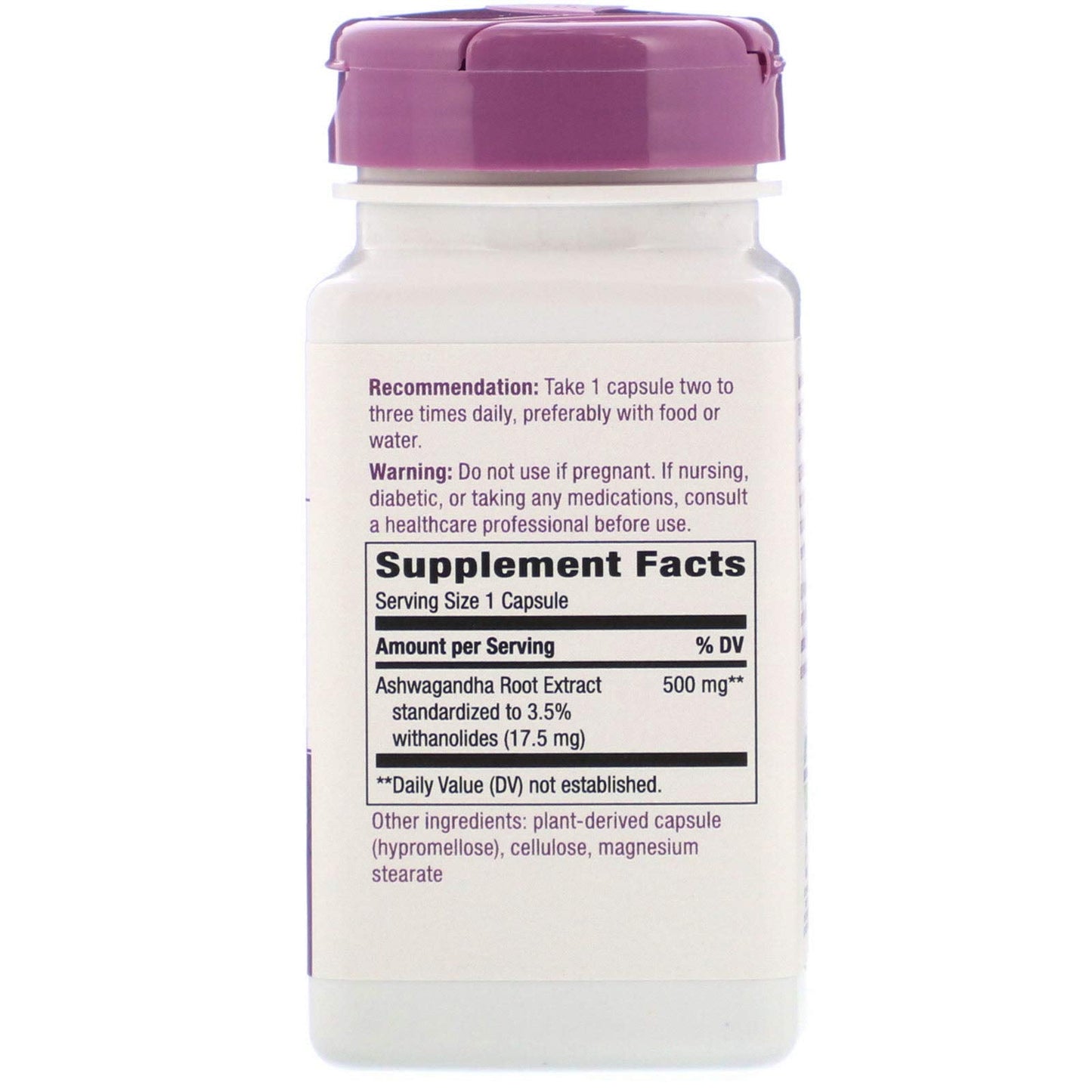Nature's Way Ashwagandha - Premium Adaptogenic Extract, Reduces Stress*, Non-GMO Project Verified, Vegan, 60 Capsules