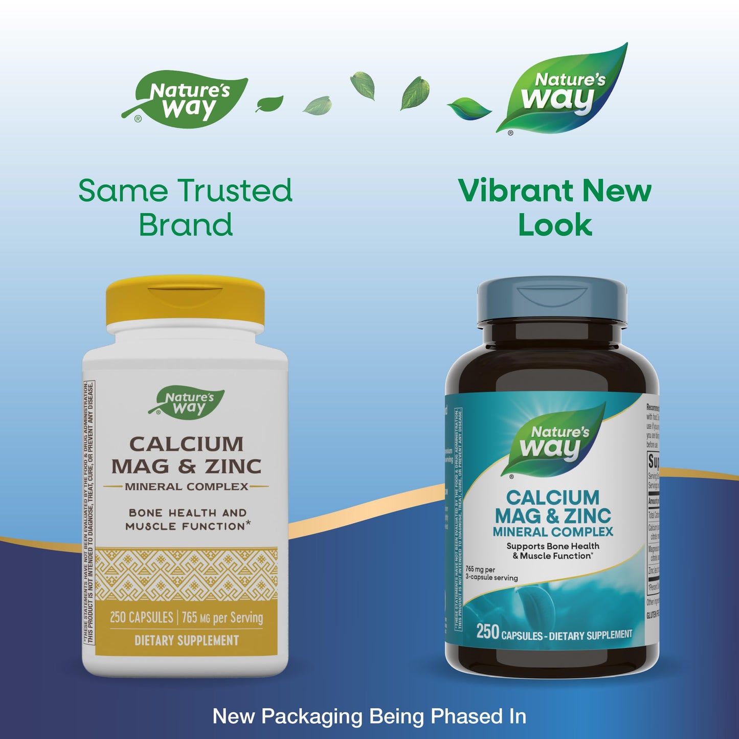Nature's Way Calcium Magnesium & Zinc Mineral Complex – 250 Capsules