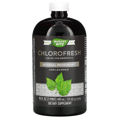 Nature's Way Chlorofresh Liquid Chlorophyll Internal Deodorant - Unflavored 16 oz