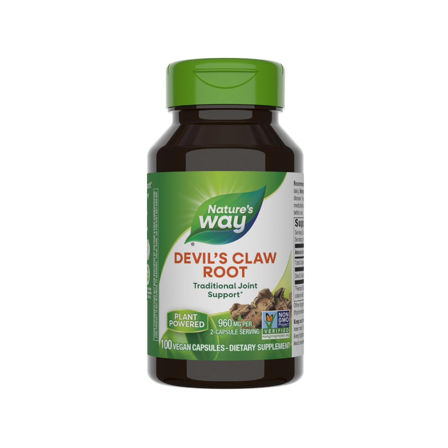 Nature's Way Devil's Claw Root - Traditional Joint Support, 960 mg/2-Capsule, Gluten Free, Vegan, Non-GMO - 100 Capsules